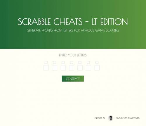 Scrabble Cheats